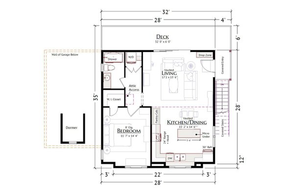 Architectural House Design - Farmhouse Floor Plan - Upper Floor Plan #1099-10