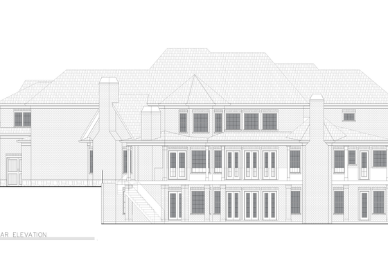 Exterior - Other Elevation 1 for Traditional House Plan #54-703 - 3 bed, 2 bath
