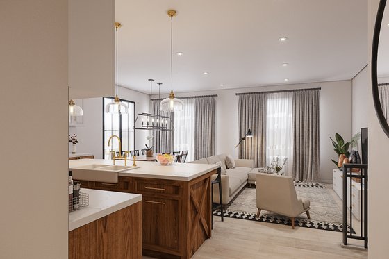 Interior - Kitchen for Farmhouse House Plan #23-2759 - 3 bed, 1 bath