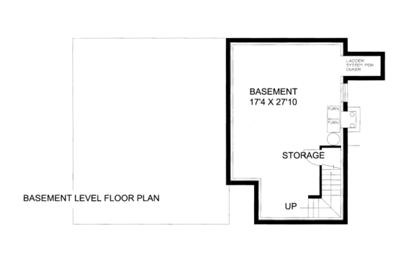 Floor Plan - Other Floor for Cabin House Plan #117-792 - 2 bed, 3 bath