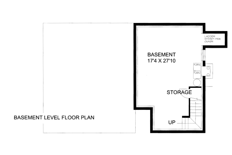 House Blueprint - Floor Plan - Other Floor for Cabin House Plan #117-792 - 2 bed, 3 bath