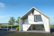 Contemporary Style House Plan - 3 Beds 3 Baths 2028 Sq/Ft Plan #542-22 