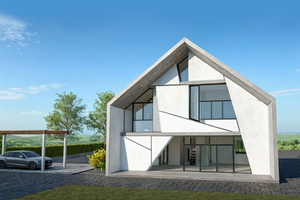 Contemporary Exterior - Front Elevation Plan #542-22