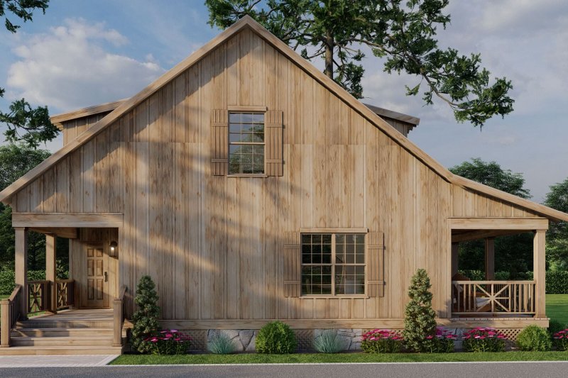 House Plan Design - Exterior - Other Elevation 6 for Farmhouse House Plan #17-2019 - 2 bed, 2 bath