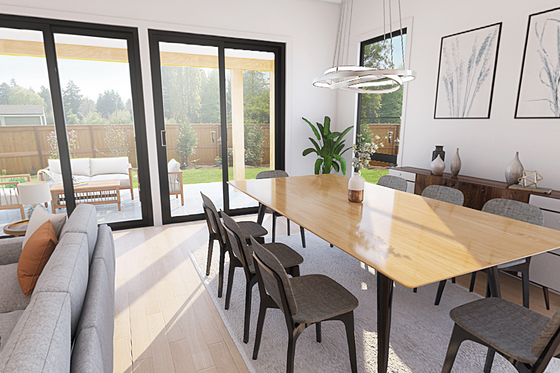 Interior - Dining Room for Contemporary House Plan #48-1046 - 4 bed, 2.5 bath
