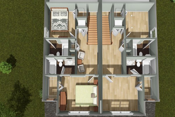 Home Plan - Floor Plan - Upper Floor 1 for Traditional House Plan #513-2442 - 3 bed, 3 bath