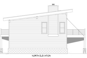 Exterior - Rear Elevation for Modern House Plan #932-954 - 3 bed, 2.5 bath
