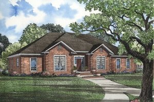 Dream House Plan - European Exterior - Front Elevation Plan #17-139