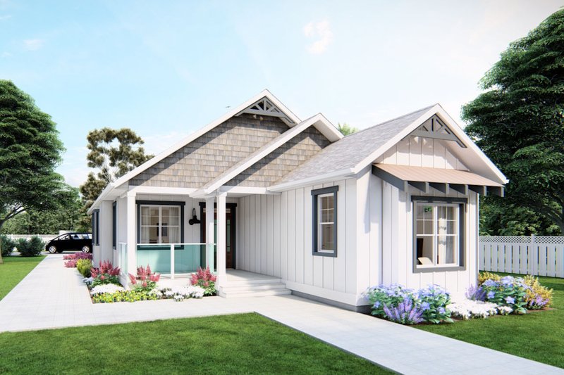 Dream House Plan - Farmhouse Exterior - Front Elevation Plan #126-242