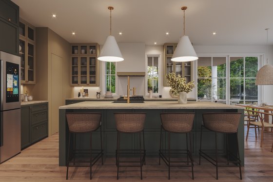 Interior - Kitchen for Farmhouse House Plan #23-2820 - 5 bed, 2.5 bath