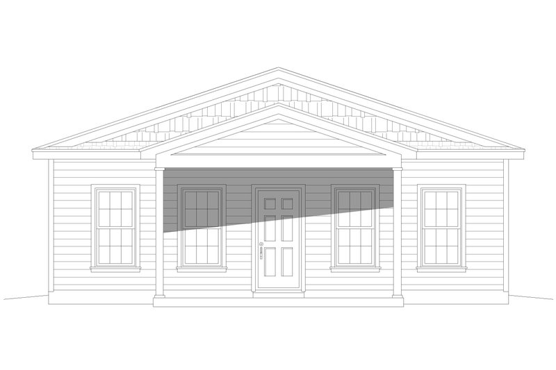 Dream House Plan - Exterior - Front Elevation 3 for Country House Plan #932-352 - 2 bed, 2 bath