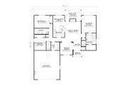 European Style House Plan - 3 Beds 2 Baths 1629 Sq/Ft Plan #17-2378 
