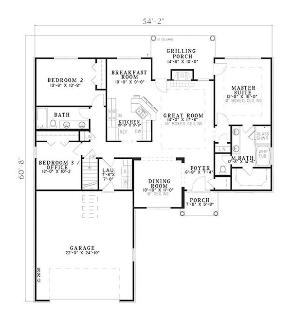 European Floor Plan - Main Floor Plan #17-2378