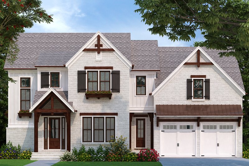 Architectural House Design - Traditional Exterior - Front Elevation Plan #927-1005