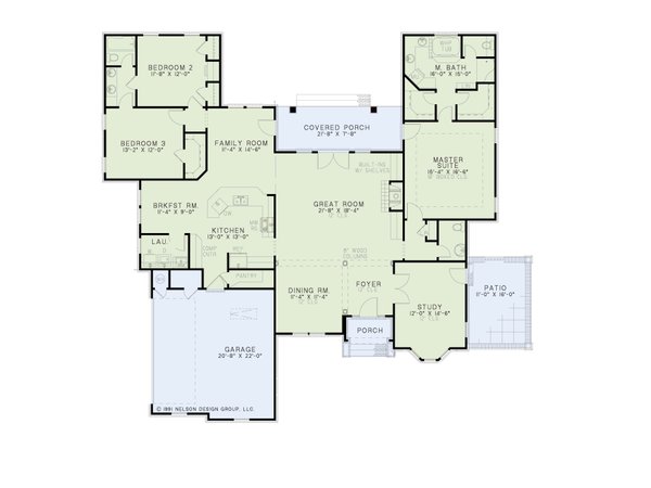 Home Plan - Traditional Floor Plan - Main Floor Plan #17-2622
