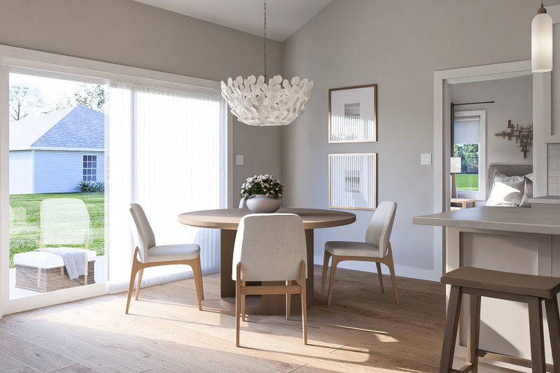 House Design - Interior - Dining Room for Traditional House Plan #455-323 - 3 bed, 2 bath
