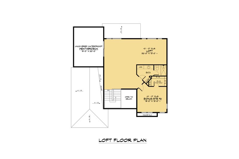 Home Plan - Floor Plan - Other Floor for Contemporary House Plan #1066-169 - 6 bed, 5.5 bath
