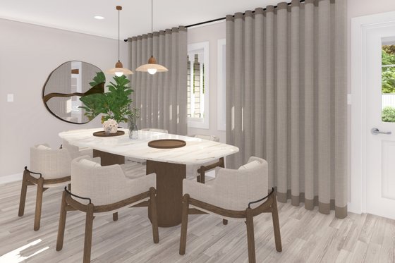 Interior - Dining Room for Ranch House Plan #1060-267 - 3 bed, 2 bath