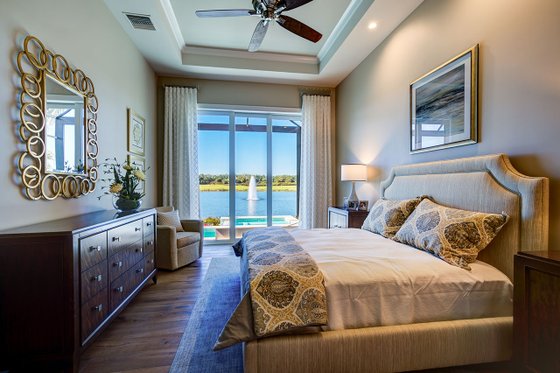 Interior - Master Bedroom for Mediterranean House Plan #930-480 - 3 bed, 3 bath
