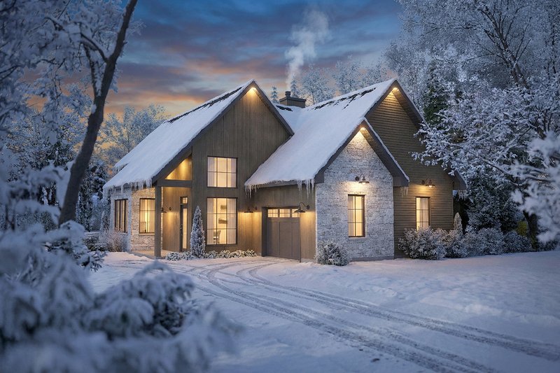 Architectural House Design - Exterior - Front Elevation 3 for Cottage House Plan #23-2904 - 3 bed, 1.5 bath