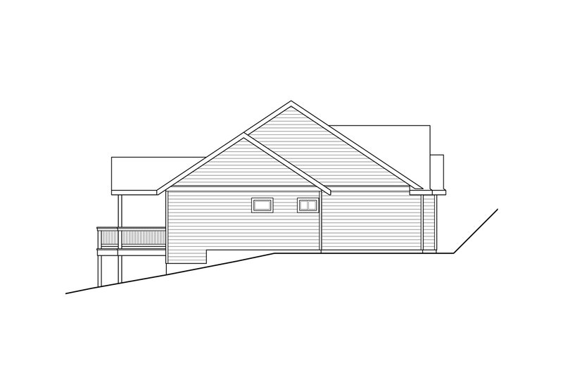 Architectural House Design - Exterior - Other Elevation for Country House Plan #124-1059 - 3 bed, 2 bath
