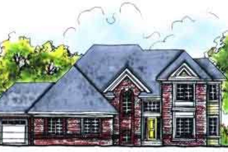 Colonial Style House Plan - 4 Beds 3.5 Baths 2795 Sq/Ft Plan #70-632