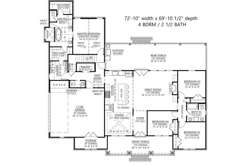 Dream House Plan - Basement Stair Location