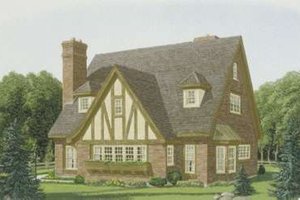 Architectural House Design - European Exterior - Front Elevation Plan #410-137