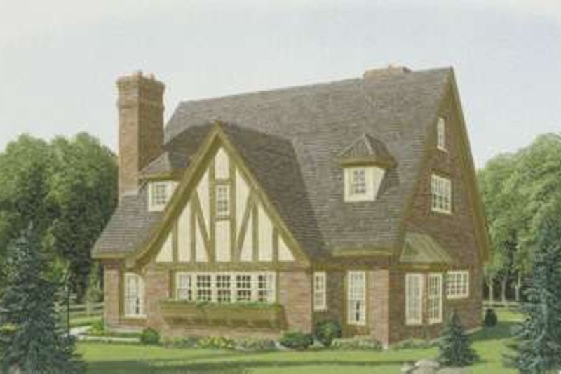 Home Plan - European Exterior - Front Elevation Plan #410-137