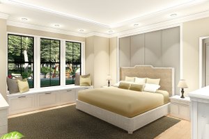 Interior - Master Bedroom for Farmhouse House Plan #406-9653 - 3 bed, 2 bath