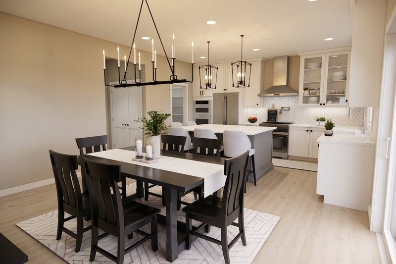 Home Plan - Interior - Dining Room for Farmhouse House Plan #51-1524 - 3 bed, 2.5 bath