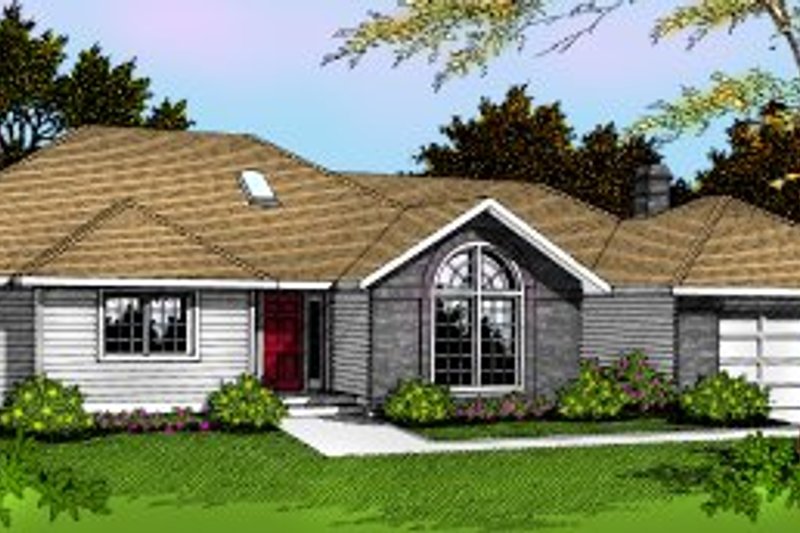 Traditional Style House Plan - 3 Beds 2 Baths 2159 Sq/Ft Plan #91-101