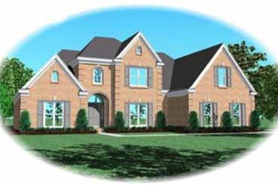 Exterior - Front Elevation for Traditional House Plan #81-343 - 3 bed, 3.5 bath