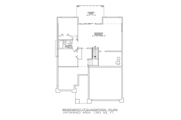 Modern Floor Plan - Lower Floor Plan #1100-1