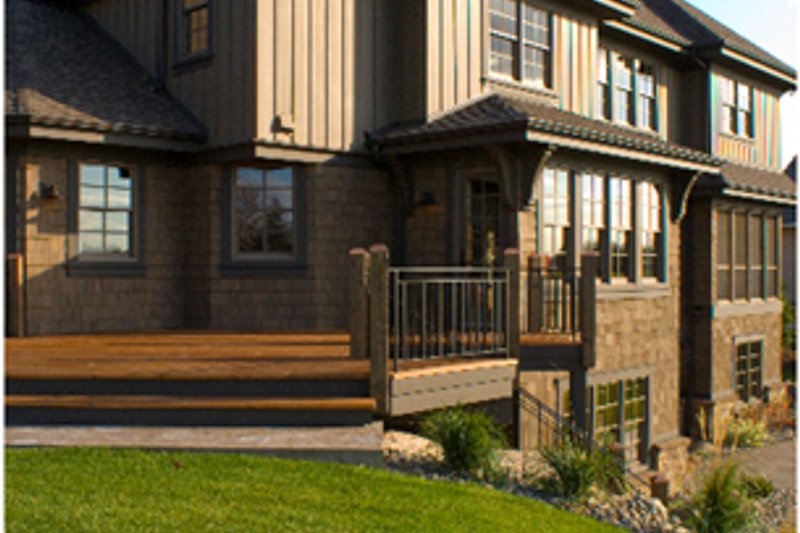 Dream House Plan - European style home, rear elevation