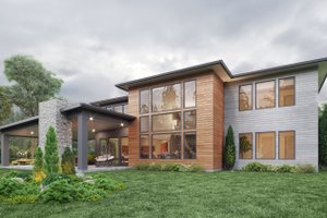 Exterior - Other Elevation 2 for Contemporary House Plan #1066-167 - 5 bed, 5.5 bath