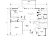European Style House Plan - 4 Beds 3.5 Baths 3140 Sq/Ft Plan #129-154 