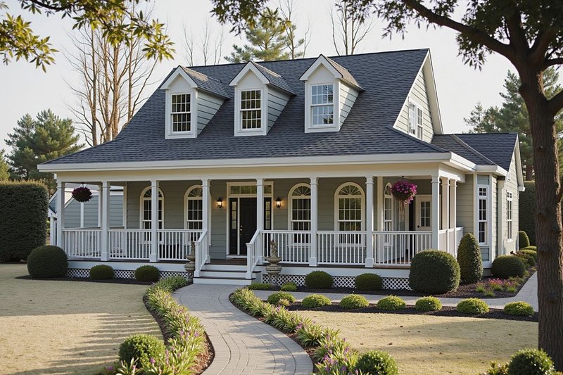 Dream House Plan - Farmhouse Exterior - Front Elevation Plan #3-248