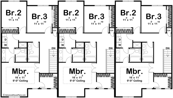 Dream House Plan - Modern Floor Plan - Upper Floor Plan #455-657