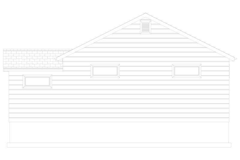 Architectural House Design - Exterior - Rear Elevation 1 for Traditional House Plan #1060-132, 0 bath