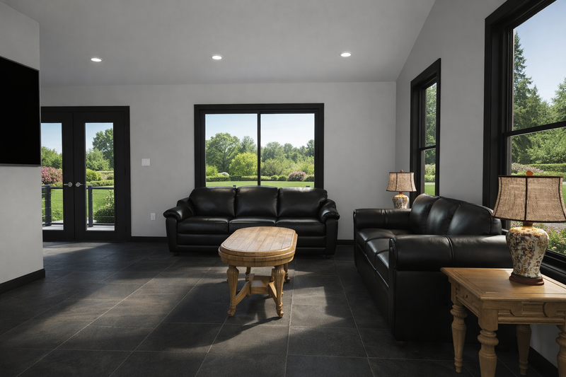 House Blueprint - Interior - Family Room 1 for Barndominium House Plan #1060-483 - 1 bed, 2 bath