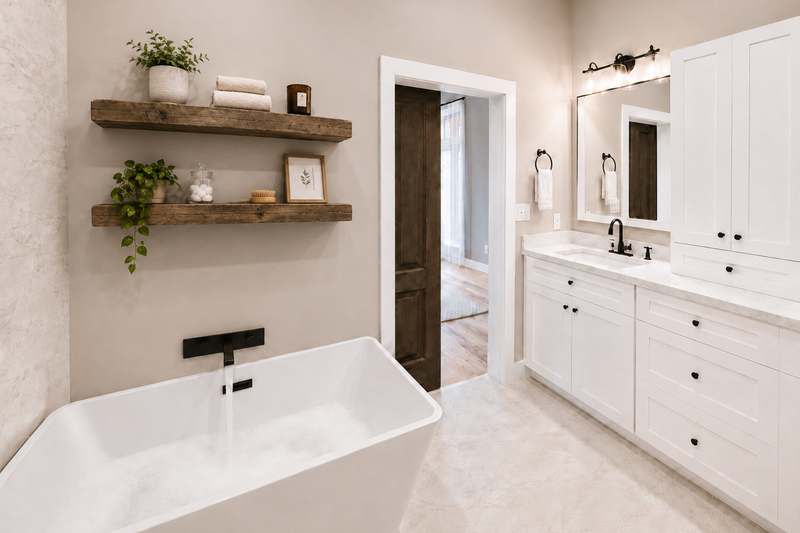 House Plan Design - Interior - Master Bathroom for Farmhouse House Plan #44-316 - 4 bed, 3 bath