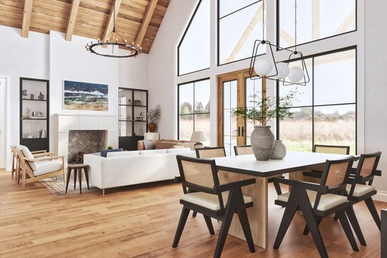 Interior - Dining Room 1 for Farmhouse House Plan #119-456 - 3 bed, 2.5 bath