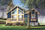 Contemporary Style House Plan - 1 Beds 1 Baths 839 Sq/Ft Plan #25-4193 