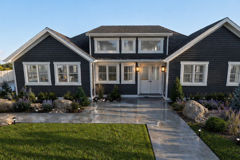 House Blueprint - Exterior - Front Elevation 3 for Farmhouse House Plan #1060-488 - 3 bed, 2 bath