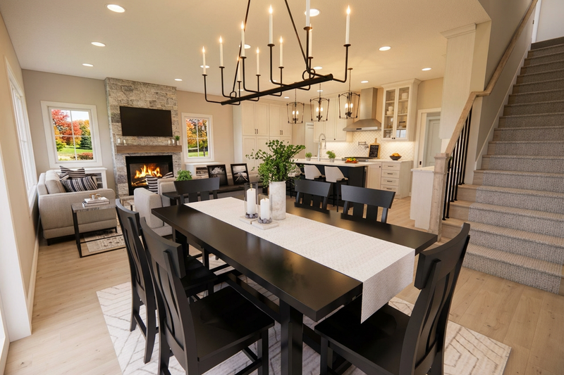 Dream House Plan - Interior - Dining Room 1 for Farmhouse House Plan #51-1542 - 3 bed, 2.5 bath