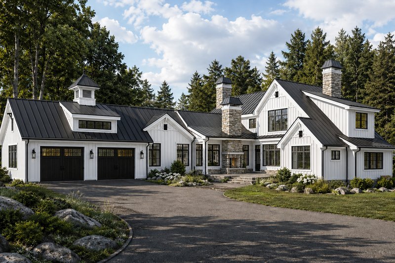 Dream House Plan - Exterior - Rear Elevation for Farmhouse House Plan #928-447 - 4 bed, 4.5 bath
