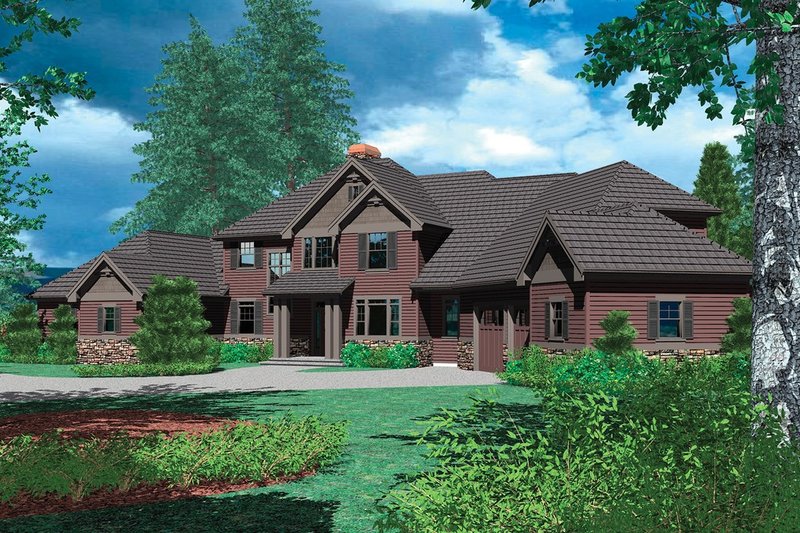 Dream House Plan - Craftsman Exterior - Front Elevation Plan #48-353