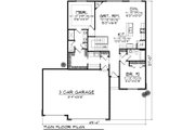 Ranch Style House Plan - 2 Beds 2 Baths 1367 Sq/Ft Plan #70-1020 
