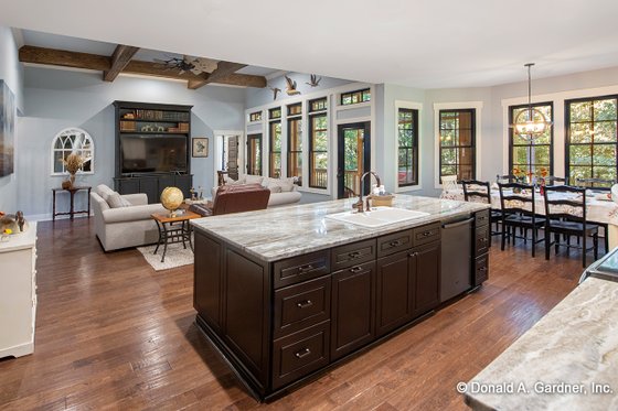Interior - Kitchen for European House Plan #929-966 - 3 bed, 2 bath